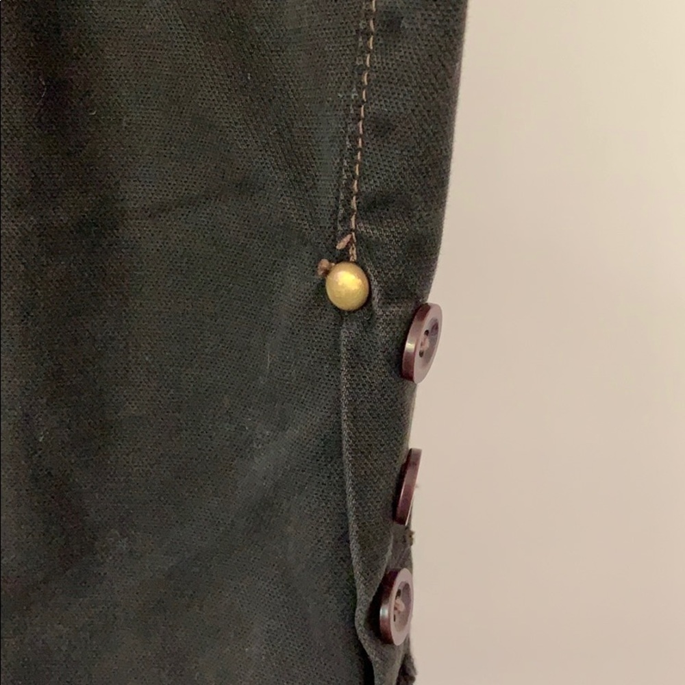 TWA Anthropologie thick gray cotton jacket 4 - Picture 8 of 9